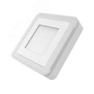 Светильник светодиодный ДБО 6 Вт 350 лм 3000К Белый IP20 105х105х40мм Алюминий Backlight 2