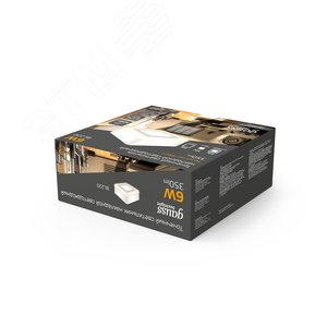 Светильник светодиодный ДБО 6 Вт 350 лм 3000К Белый IP20 105х105х40мм Алюминий Backlight 5