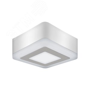 Светильник светодиодный ДБО 6 Вт 350 лм 4000К Белый IP20 105х105х40мм Алюминий Backlight