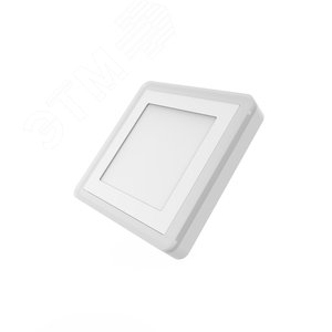 Светильник светодиодный ДБО 9 Вт 540 лм 3000К Белый IP20 145х145х40мм Алюминий Backlight 2