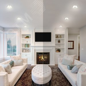 Светильник светодиодный ДБО 9 Вт 540 лм 3000К Белый IP20 145х145х40мм Алюминий Backlight 6