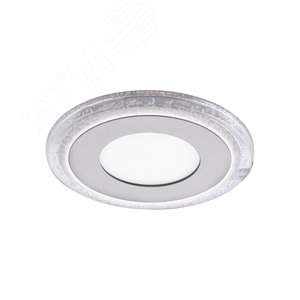 Светильник светодиодный встраиваемый ДВО-3+3 Вт 350 Лм 4000К Круг IP20 3 режима LED монтажный d80 мм 103х31 мм 180-265 В Bubbles Gauss (BL315)