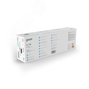 Светильник светодиодный настенный бра 12 Вт 770 лм 4000К AC 220В Черный IP20 550х180х100мм Medea - фото 7