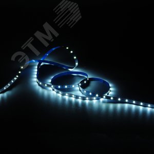 Лента светодиодная 4.8 Вт/м DC 12В 4000К IP20 60LED SMD2835 (блистер 5м) 312 лм/м Basic - фото 3