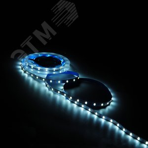 Лента светодиодная 4.8 Вт/м DC 12В 4000К IP20 60LED SMD2835 (блистер 5м) 312 лм/м Basic - фото 4