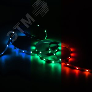 Лента светодиодная LED 6 Вт/м 390 Лм/м 5050-SMD 30 шт/м 12 В DC RGB RGB IP20 блистер (5 м ) (комплект) Basic Gauss (BT012) - фото 3