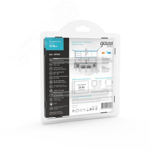 Лента светодиодная 10 Вт/м DC 12В 4000К IP20 60LED SMD5050 (блистер 1м) 700 лм/м Basic - фото 6