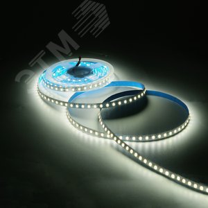 Лента светодиодная 9.6 Вт/м DC 12В 3000К IP20 120LED SMD2835 (блистер 3м) 624 лм/м Basic - фото 4