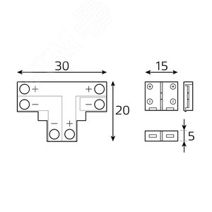 Набор коннекторов для светодиодной ленты 5050 10мм Basic - фото 4