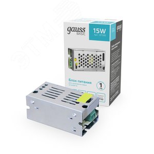 Блок питания для светодиодной ленты 15 Вт AC 176-264В Uвых 12В IP20 70х39х31мм Basic - фото 2