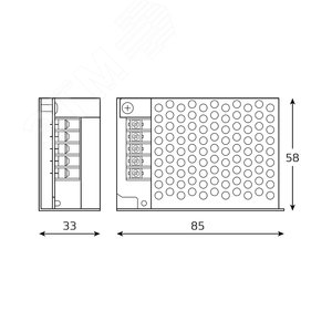 Блок питания (драйвер) для светодиодной ленты LED 12 В 25 Вт IP20 Basic Gauss (BT501) - фото 5