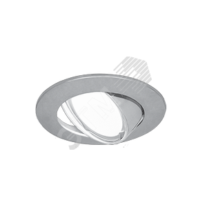 Светильник Metal CA006 Круг. Хром, Gu5.3 1/100