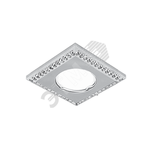 Strass CA036 Квадрат. Кристал/Хром, Gu5.3 1/30