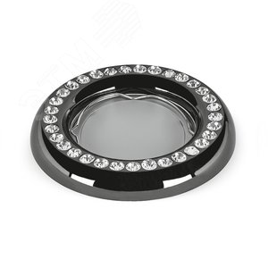 Светильник Strass CA038 Круг. Кристал/Черный, Gu5.3 1/30 5