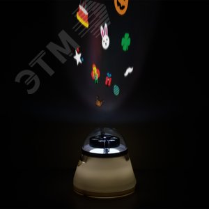 Светильник настольный 4 Вт Белый IP20 со сменной проекцией с кабелем электропитания и выключателем MOOD 3