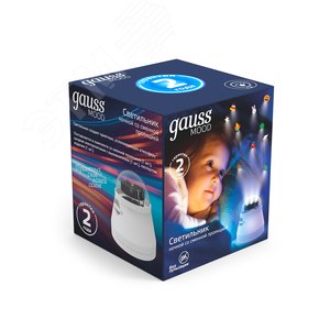 Светильник настольный 4 Вт Белый IP20 со сменной проекцией с кабелем электропитания и выключателем MOOD 4