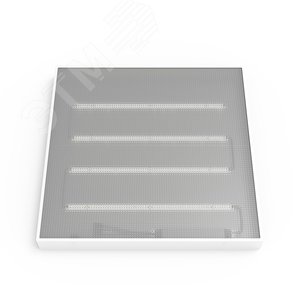 Светильник светодиодный ДВО 30 Вт 3700 лм 6500К AC 220В IP40 595х595х50мм призма с БАП аварийный CRI>80Ra MiR 2