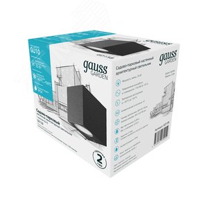Светильник архитектурный ДБУ под лампу 35 Вт 1хGU10 AC 220В IP54 80х67х92мм Cube Gauss - фото 3