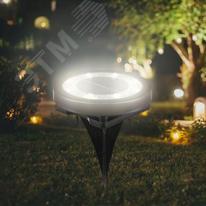 Светильник светодиодный для сада 0.1 Вт 12 лм 4000К AC 3В IP44 116х12х116мм на солнечных батареях включается автоматически в темноте Solar Gauss - фото 2