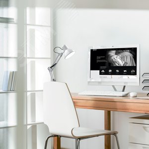 Светильник настольный под лампу E27 AC 220 В Белый IP20 струбцина и основание GTL - фото 5