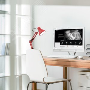Светильник настольный под лампу E27 AC 220 В Красный IP20 струбцина и основание GTL - фото 5
