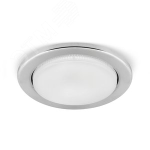 Светильник точечный под лампу ДВО GX53 1х20 Вт 110-240В IP20 120х120 мм монт d80 мм Хром Tablet