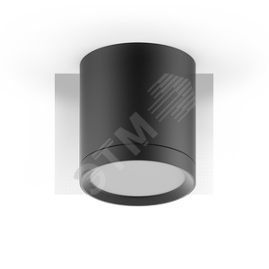 Светильник светодиодный накладной с рассеивателем HD015 6W (черный) 4100K 68х75мм | HD015 | Gauss