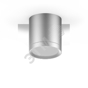 Светильник светодиодный накладной ДПО-6Вт 4100K 68х75мм HD019 (хром сатин) с рассеиват. Gauss (HD018)