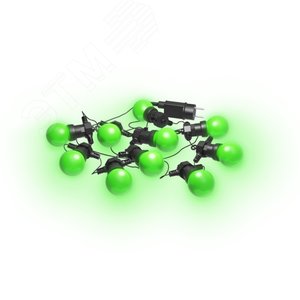 Гирлянда светодиодная Белт Лайт 10 несменных ламп 7,7 м IP44 зеленый Holiday Gauss (HL061) - фото 2