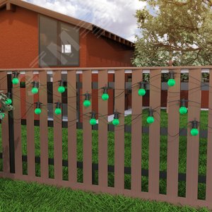 Гирлянда светодиодная Белт Лайт 10 несменных ламп 7,7 м IP44 зеленый Holiday Gauss (HL061) - фото 8