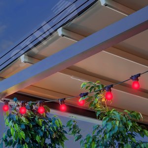 Гирлянда светодиодная Белт Лайт 10 несменных ламп 7,7 м IP44 красный Holiday Gauss (HL064) - фото 6
