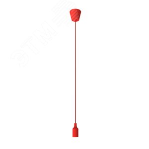 Светильник подвесной под лампу 1хE27 AC 220В Красный IP20 1000х40х94мм Пластик Decor - Gauss