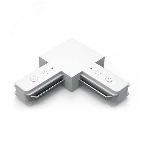 Коннектор для трековых шинопроводов AC 220В Белый IP20 угловой L-образный Track - Gauss