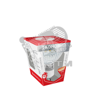 Лампа светодиодная LED 3Вт GU10 230v 3000K 230лм Экономка (Eco_LED3wGU10C30) - Экономка