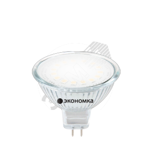 Лампа светодиодная LED 3Вт 220В GU5.3 матовое стекло белый 240Лм Экономка - Экономка