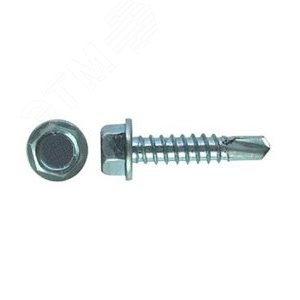 Саморез 4,8х16 A2 DIN7504K с шестигранной головкой с пресс-шайбой с буром на конце нержавеющая сталь (500шт) - Европартнёр