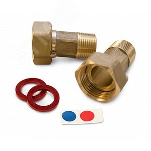 Комплект монтажных частей с обратным клапаном для счетчика 1/2' (1 упак- 2 шт.)