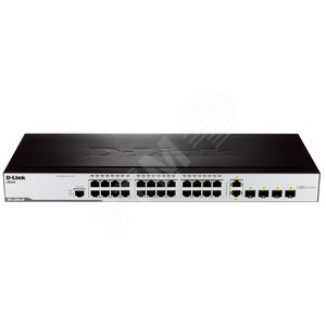 Коммутатор управляемый L2 28 портов Combo/SFP 10 100 1000 Мб/с - D-Link