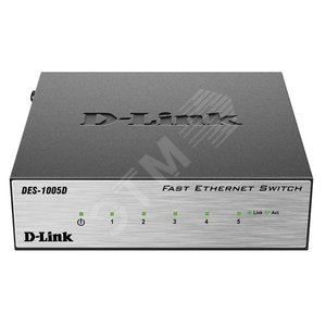Коммутатор неуправляемый 5 портов RJ45 10 100 Мб/с - D-Link