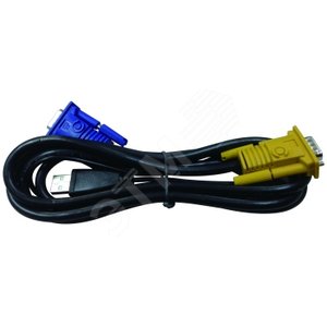 Кабель 2-в-1 (USB + VGA) для DKVM-IP8/T1, 1,8 метра (DKVM-IPVUCB) - D-Link