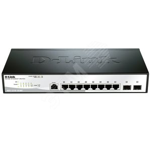 Коммутатор управляемый L2  8 портов RJ45/SFP 10 100 1000 Мб/с - D-Link
