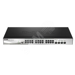 Коммутатор 24 порта 10/100/1000Base-Т и 4 порта 10GBase-X SFP+ (DGS-1510-28X/ME/A1A) - D-Link