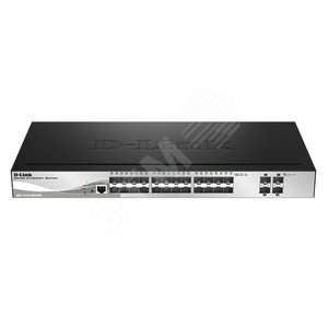 Коммутатор 24 порта 1000Base-X SFP и 4 порта 10GBase-X SFP+ (DGS-1510-28XS/ME/A1A) - D-Link