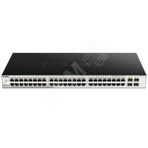 Коммутатор управляемый L2  52 порта RJ45/SFP 10 100 1000 Мб/с - D-Link