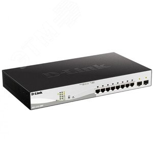 Коммутатор управляемый L2 10 портовRJ45/SFP 10 100 1000 Мб/с PoE 130Вт - D-Link