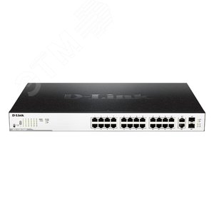 Коммутатор PoE L2 24 порта 10/100/1000Base-T DL-DGS-1100-26MP/C1A (DL-DGS-1100-26MP/C1A) - D-Link