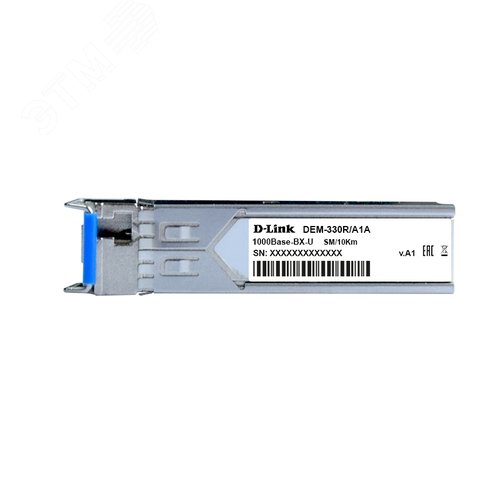WDM SFP-трансивер с 1портом 1000Base-BX-U (Tx:1310нм, Rx:1550 нм) для одномодового оптического      кабеля (до 10 км) (DL-330R/10KM/A1A) - фото 4