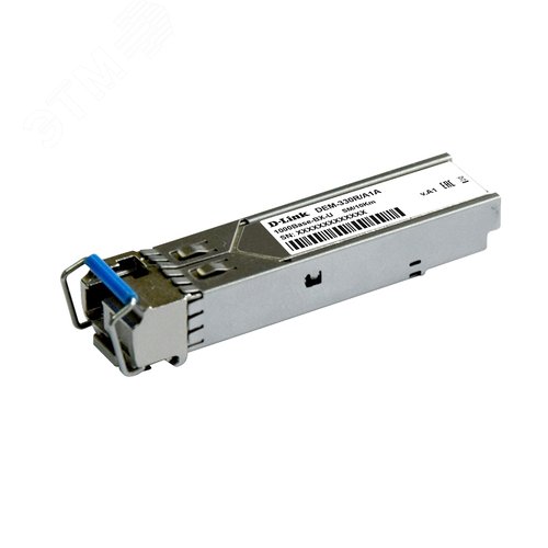 WDM SFP-трансивер с 1портом 1000Base-BX-U (Tx:1310нм, Rx:1550 нм) для одномодового оптического      кабеля (до 10 км) (DL-330R/10KM/A1A) - D-Link