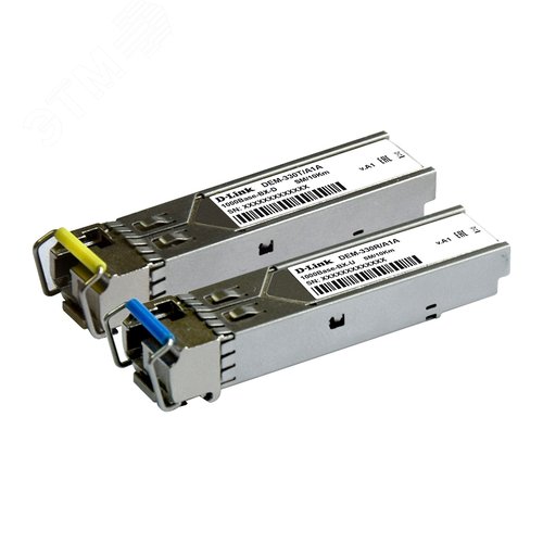 WDM SFP-трансивер с 1портом 1000Base-BX-U (Tx:1310нм, Rx:1550 нм) для одномодового оптического      кабеля (до 10 км) (DL-330R/10KM/A1A) - фото 3