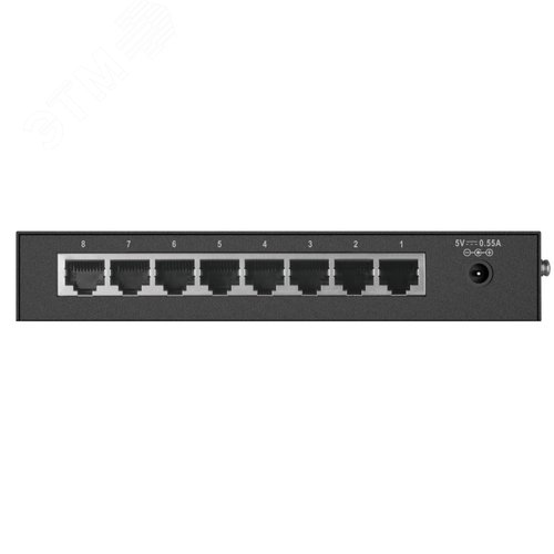 Коммутатор неуправляемый 8 портов  RJ45 10 100 Мб/с - фото 4